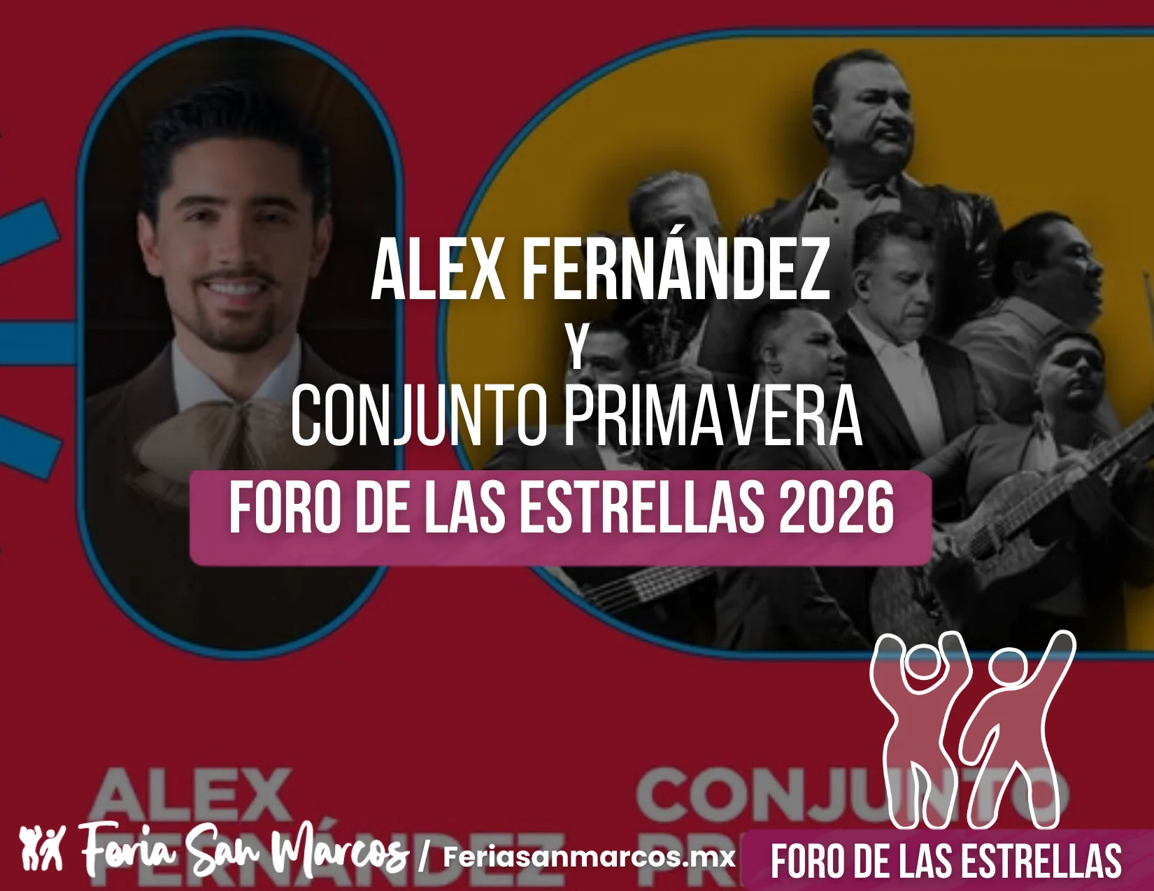 Conjunto Primavera y Alex Fernández en el Foro de las Estrellas