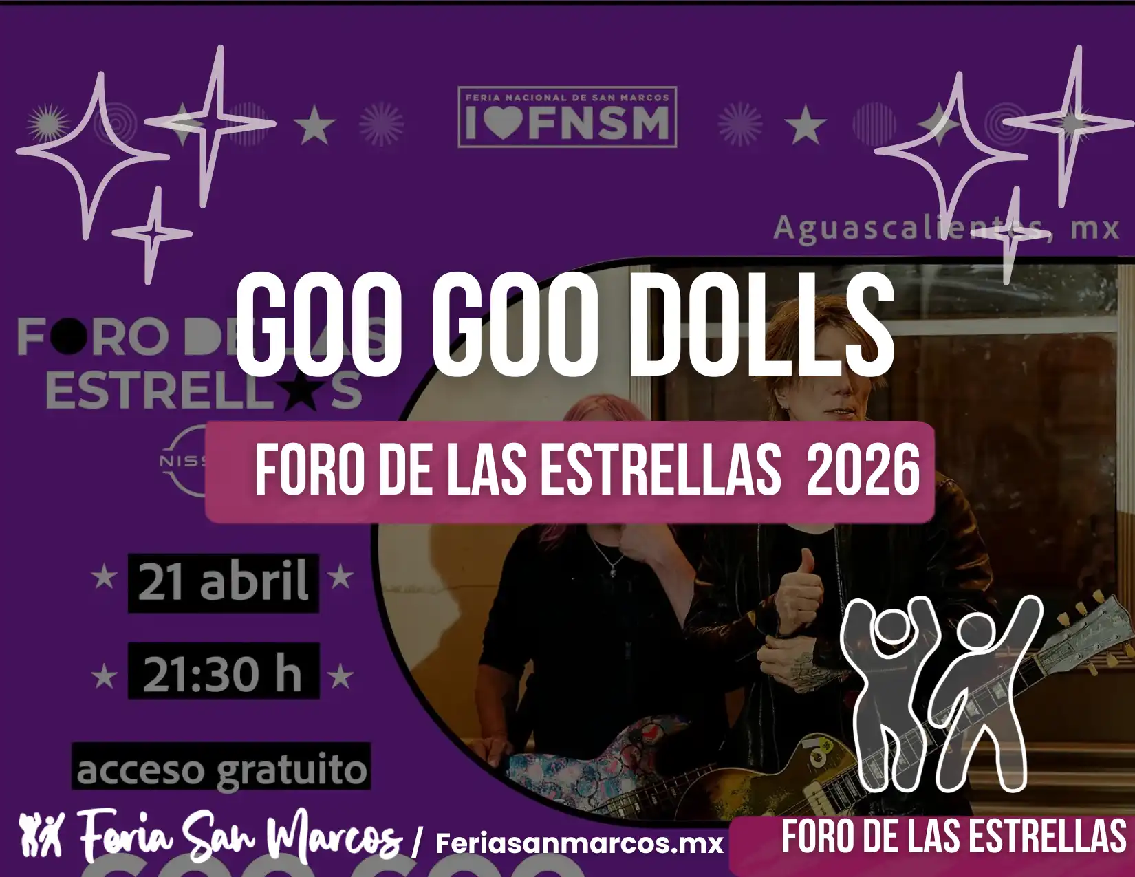 Goo Goo Dolls en la FNSM 2026: Concierto inolvidable